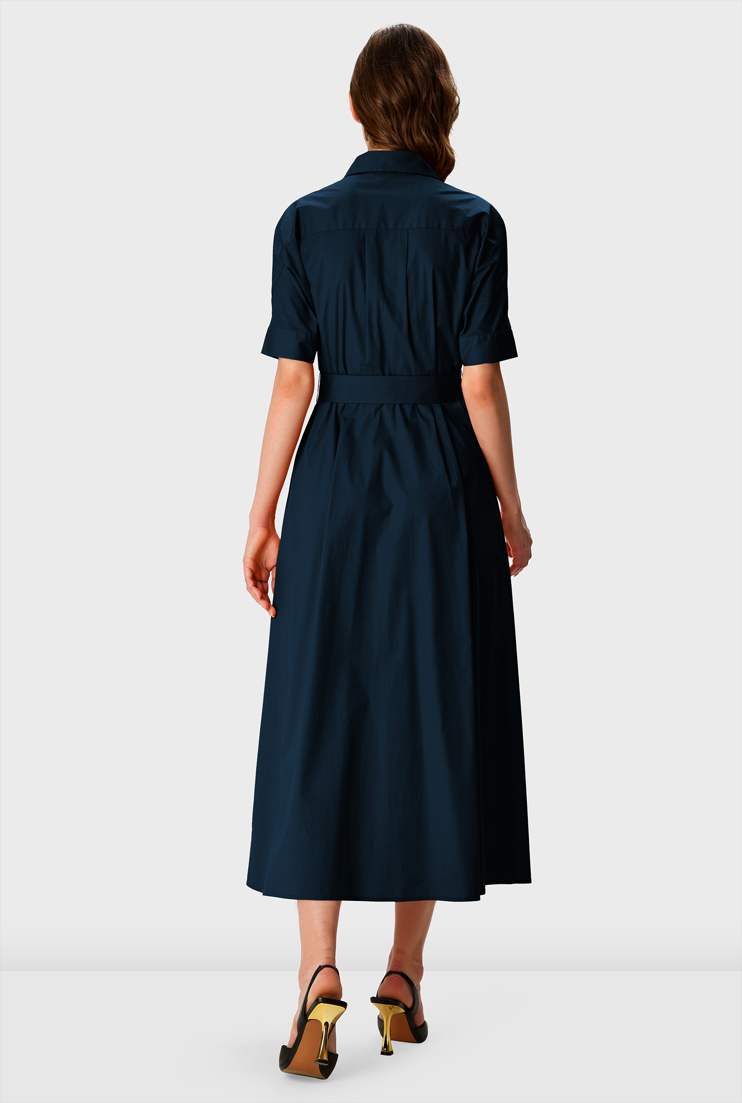 theory belted shirt dress
