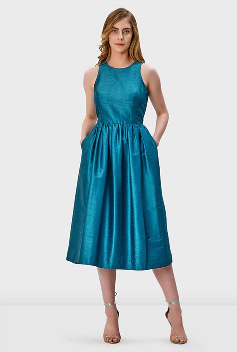 Eshakti fit and outlet flare dress