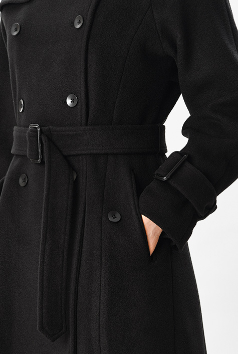 Shop Melton-look trench coat | eShakti