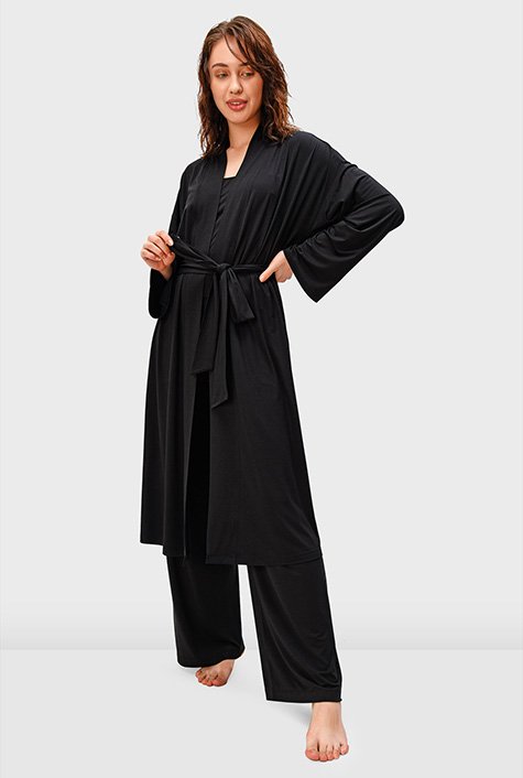 Shop Modal jersey duster and pant set