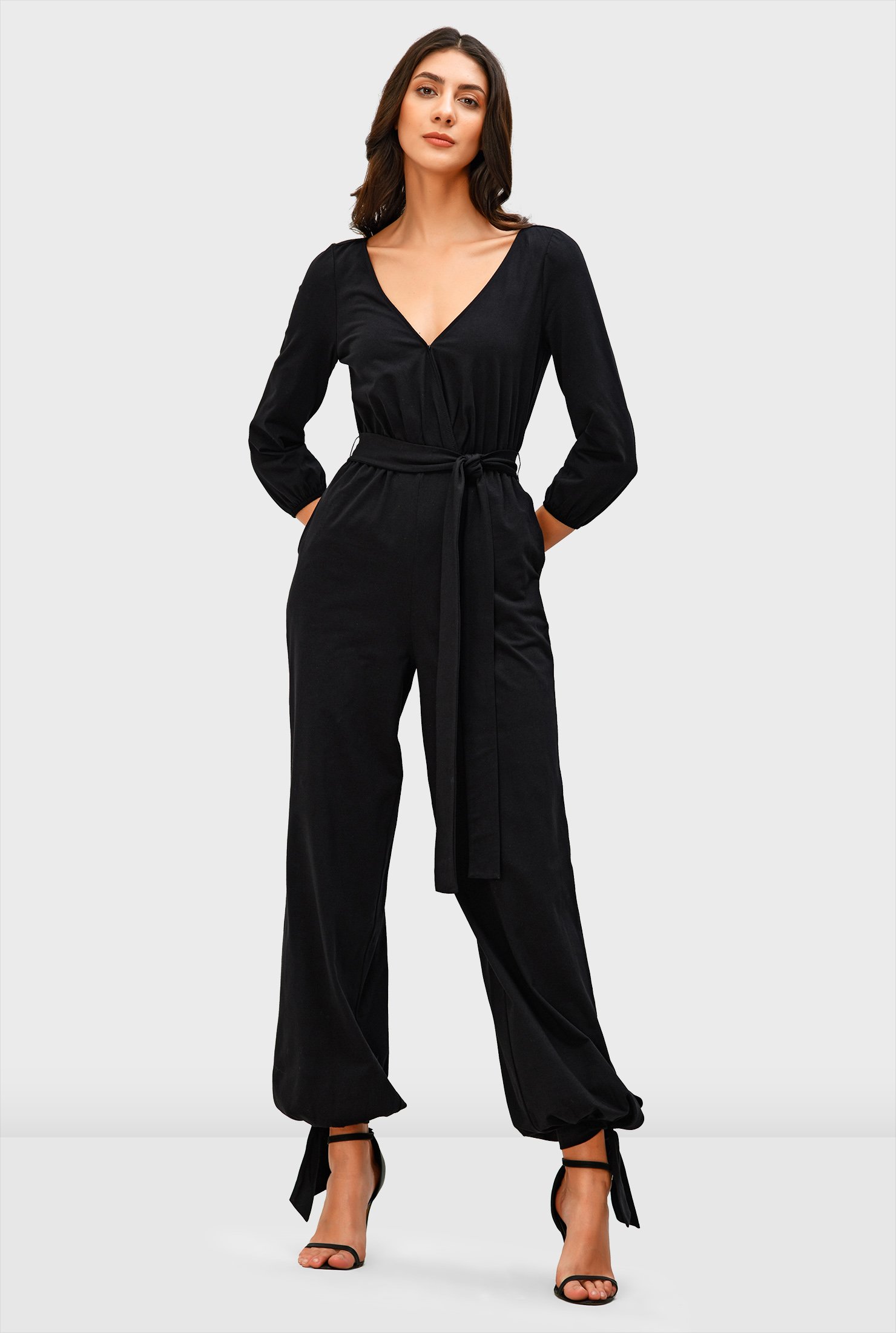 jersey jogger jumpsuit