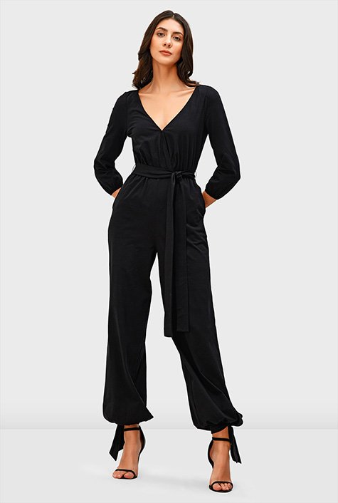 Cotton store jogger jumpsuit