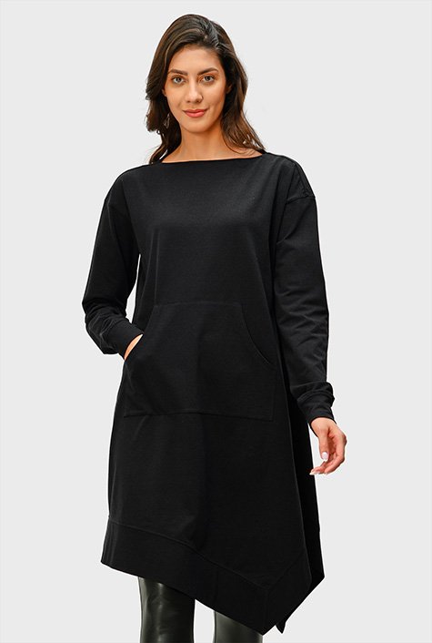 Cotton shift dress with pockets hotsell