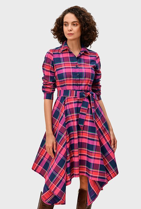 Handkerchief shirt hot sale dress