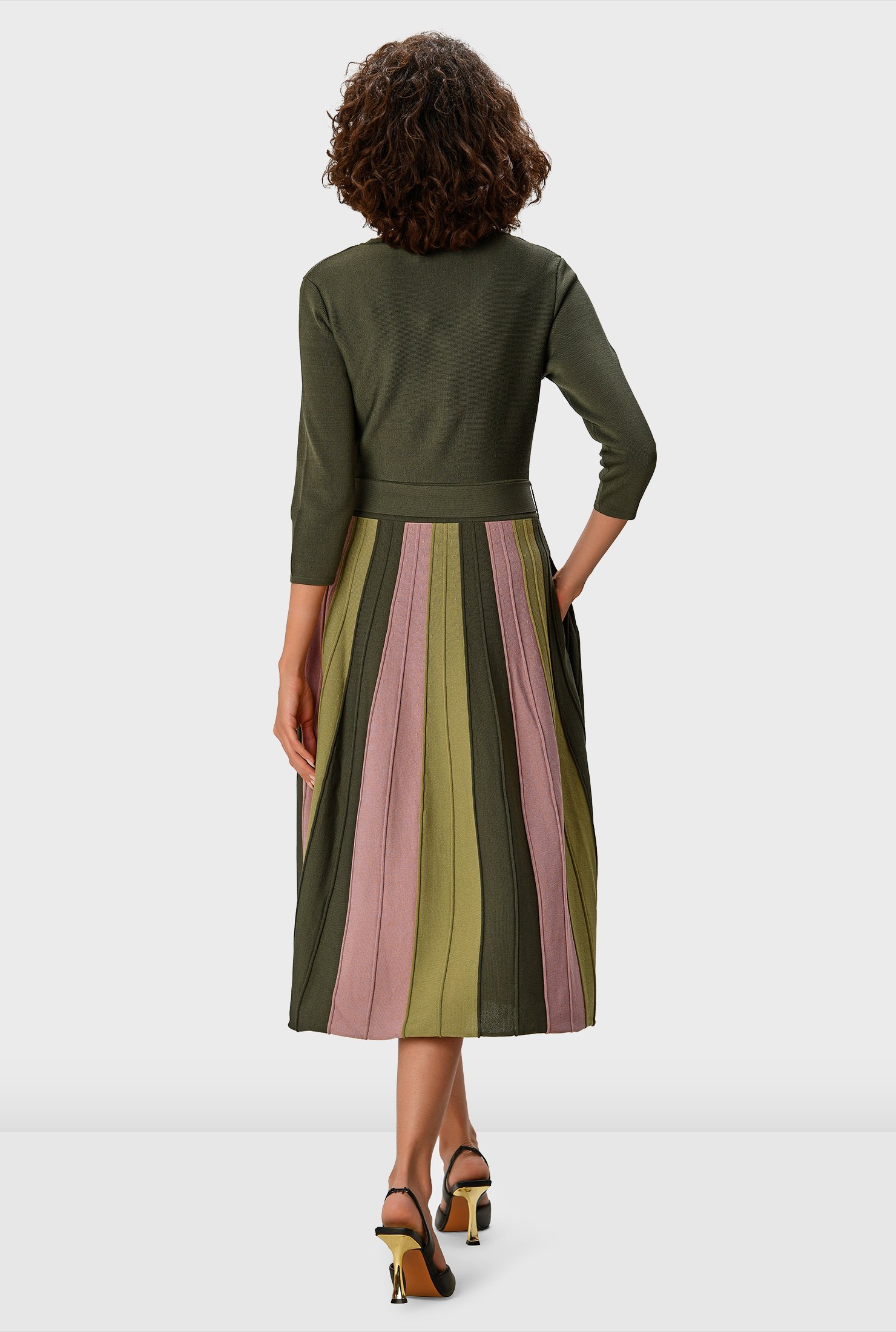 sweater dress flared skirt