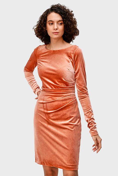 Velvet 2024 peach dress