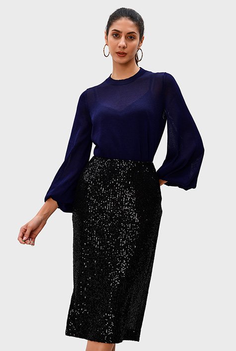 Sequin midi skirt shop 7 little words