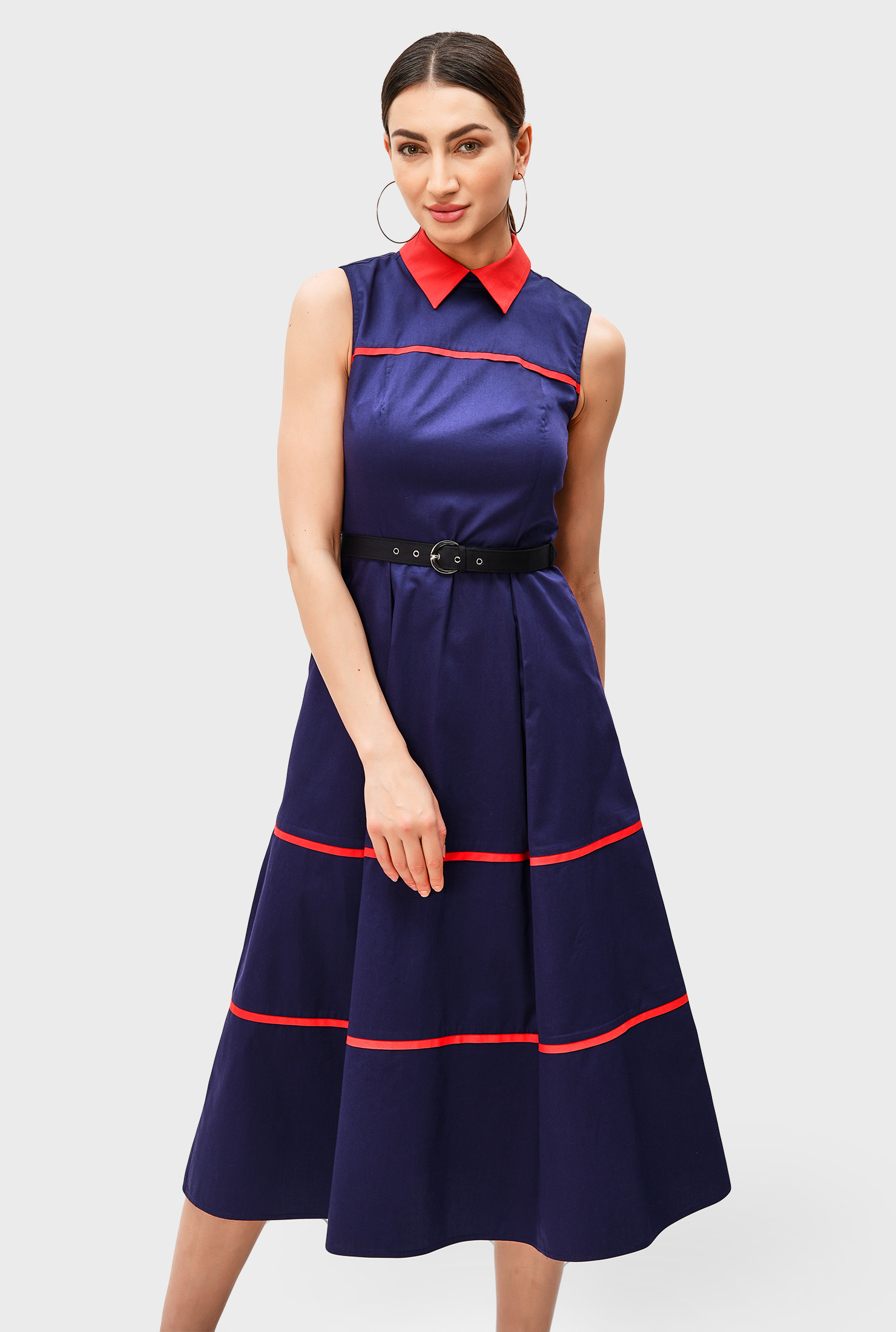 cotton sateen dress