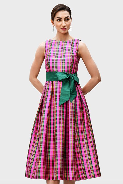 Women Dress Vintage Plaid A-line Dresses With Belt Turndown Collar Korean Style  Fashion Design Woman Spring Summer Dress SP204 - Price history & Review |  AliExpress Seller - YIQLAN Store | Alitools.io