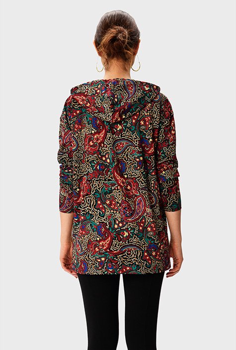 Paisley best sale pattern hoodie