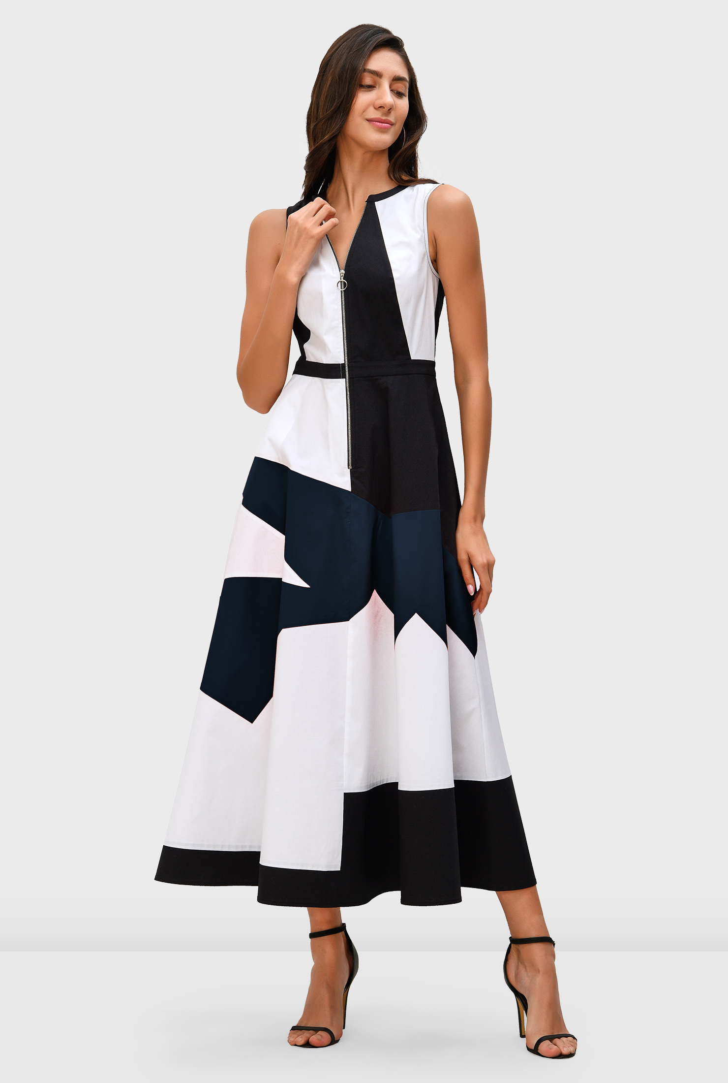 [comb studio] イムスジョン着用着用☆CO CLASSY SHIRTS DRESS BRUSHED CANVAS PRINTED STRETCH COTTON SHIRTDRESS – Jason Wu