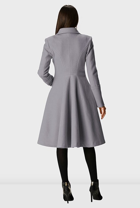 Melton-look frock coat