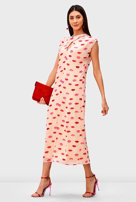 Lip print dress hotsell