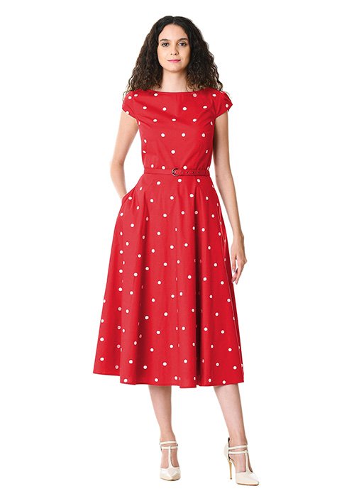 Eshakti polka dot dress hotsell