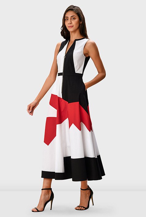 Color-Block Logo Dress (7-14)