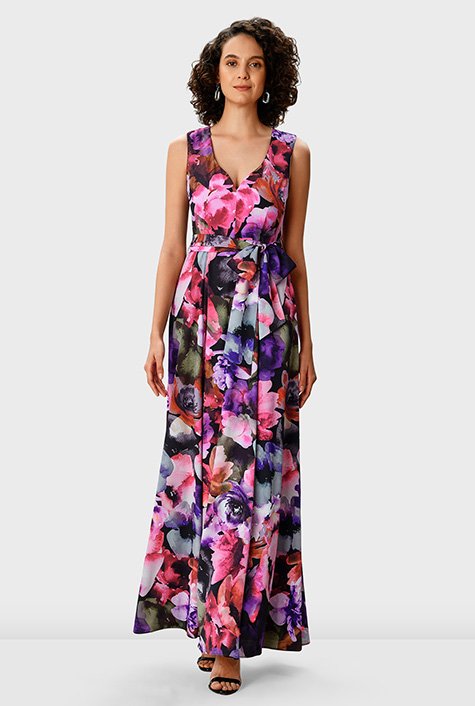 Watercolor print outlet dress