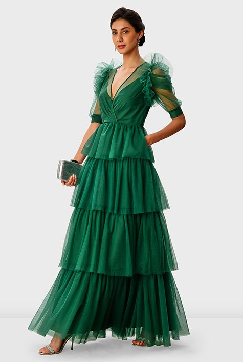 EMERALD Tulle Maxi Skirt, Any Size, Any Length, Any Color -  Canada