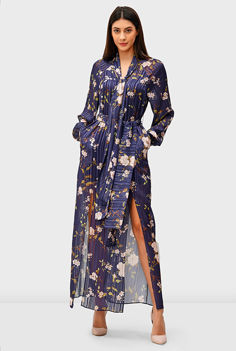 【関税＆送料込み】ChloAC Crepe Shirtdress Shop Dog print crepe A-line shirt dress | eShakti