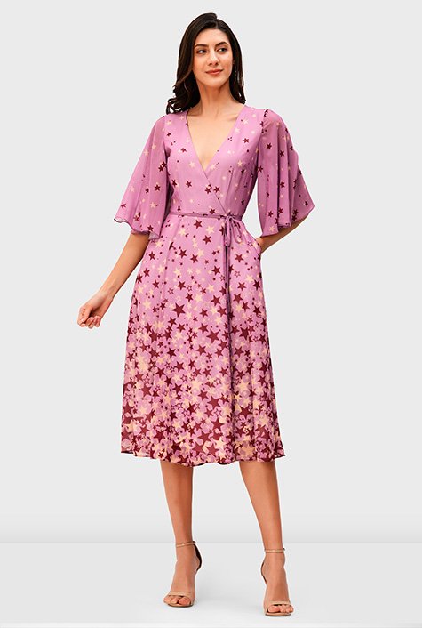 Pretty clearance wrap dress