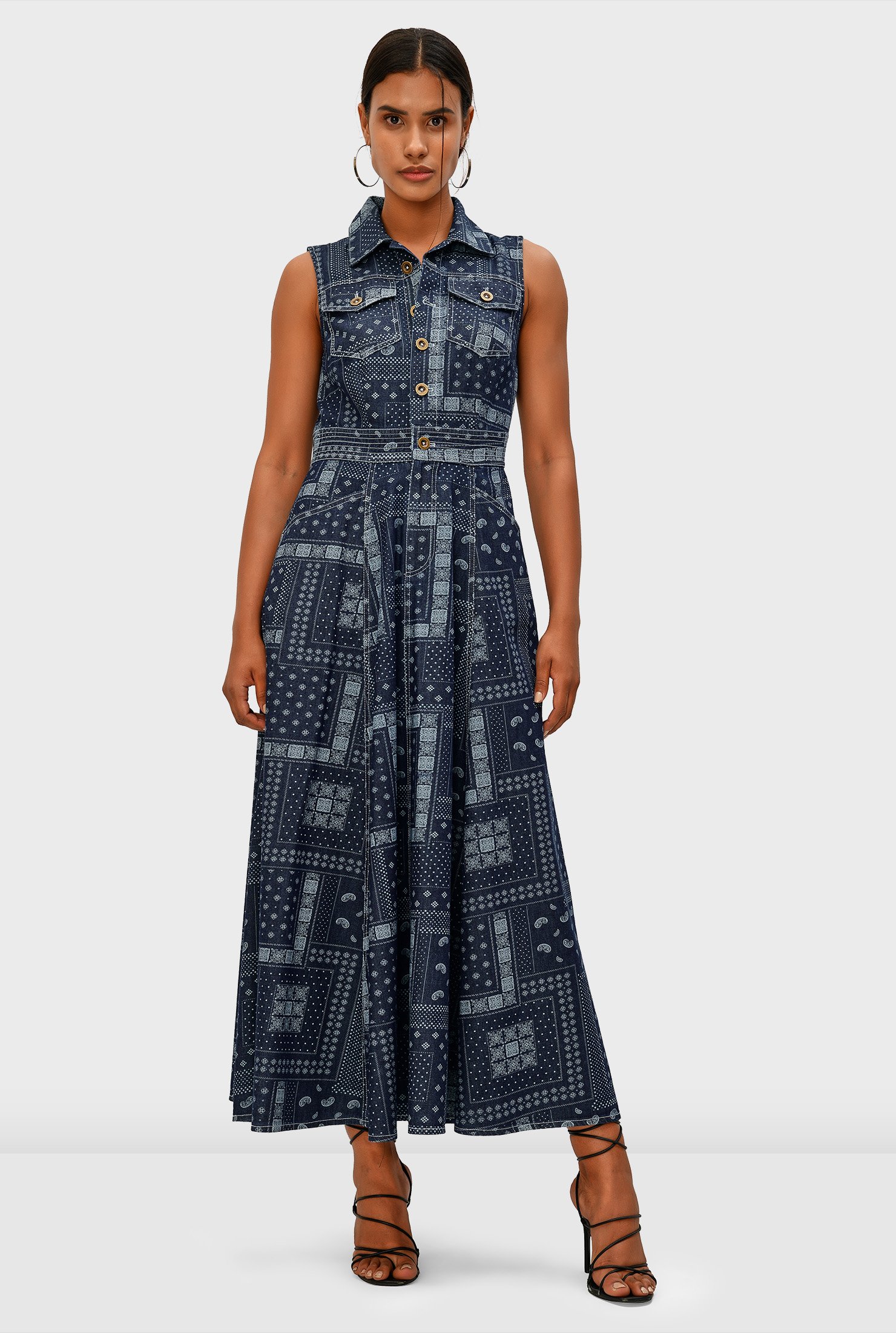 eshakti denim dress