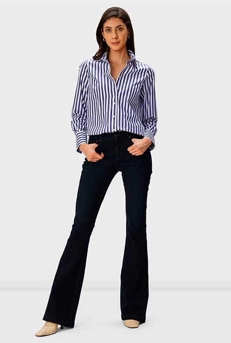 Stripe cotton shirt