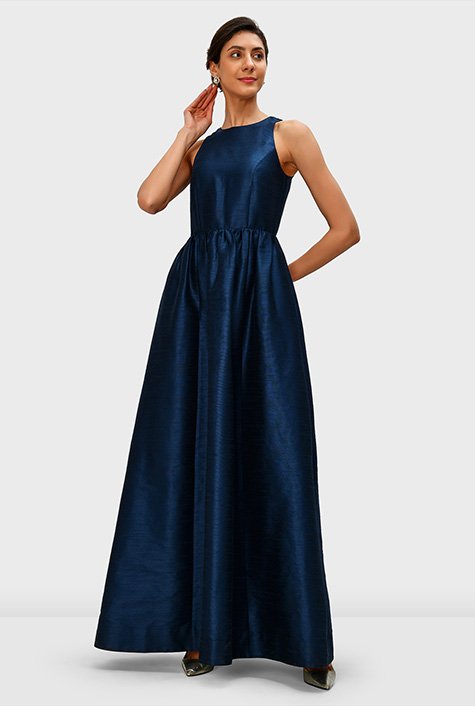 Women Sansational Rayon Fabric Fit And Flare Maxi Dress