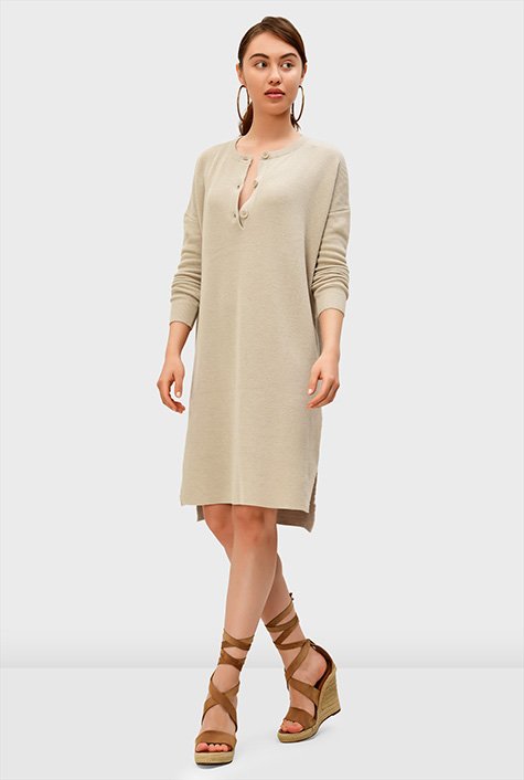 Linen knit dress hotsell