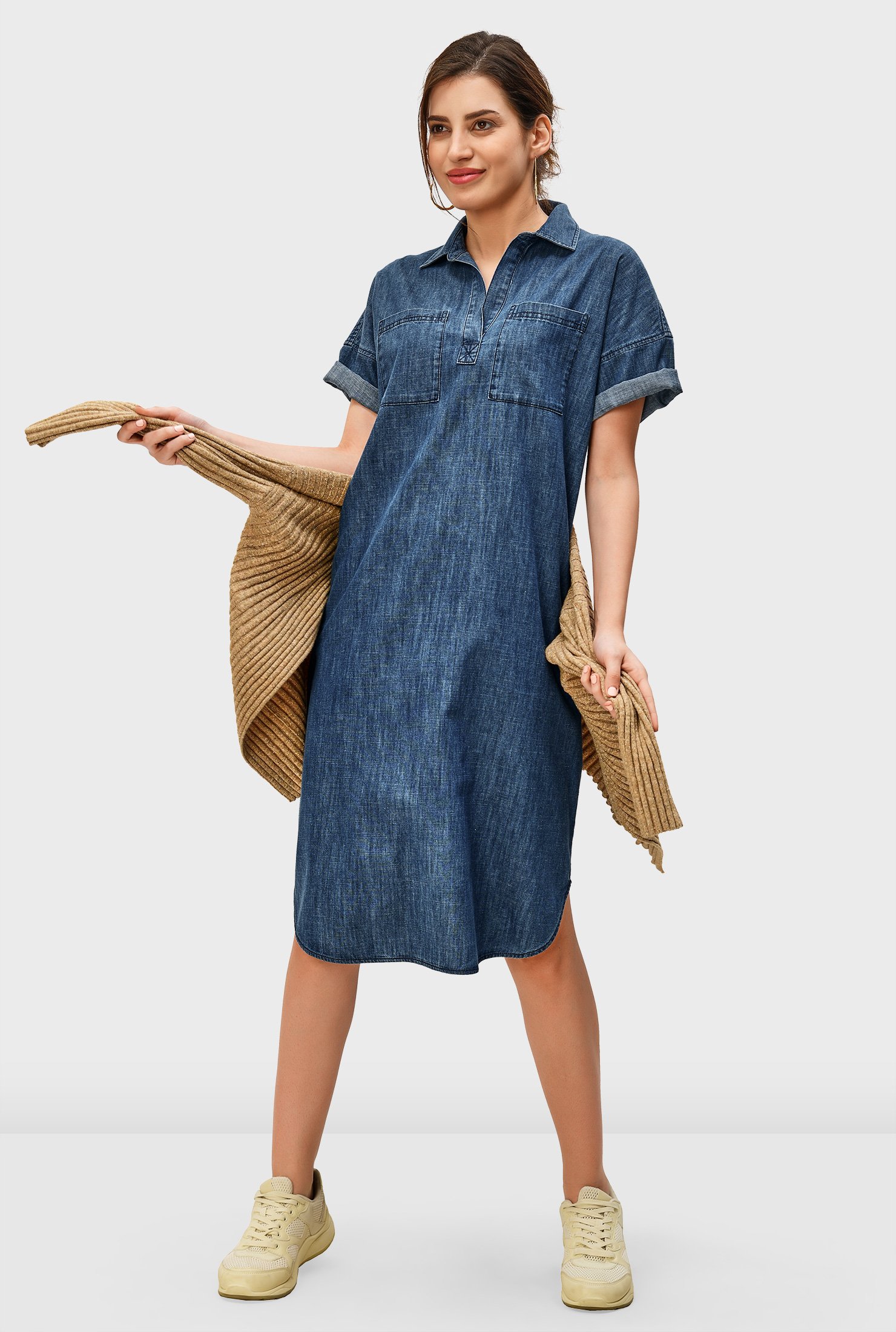 eshakti denim dress