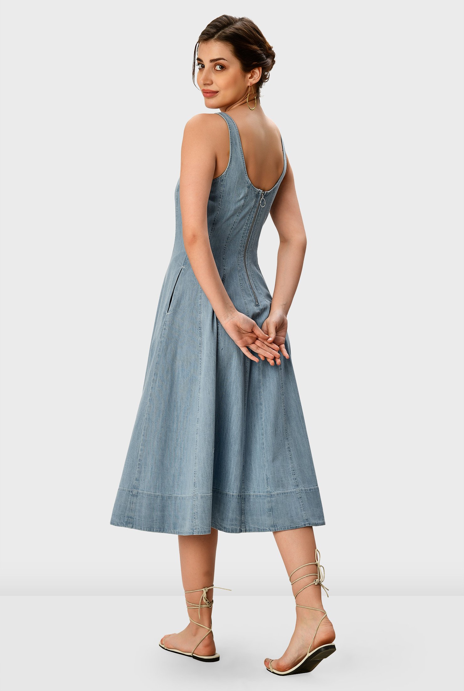 eshakti denim dress