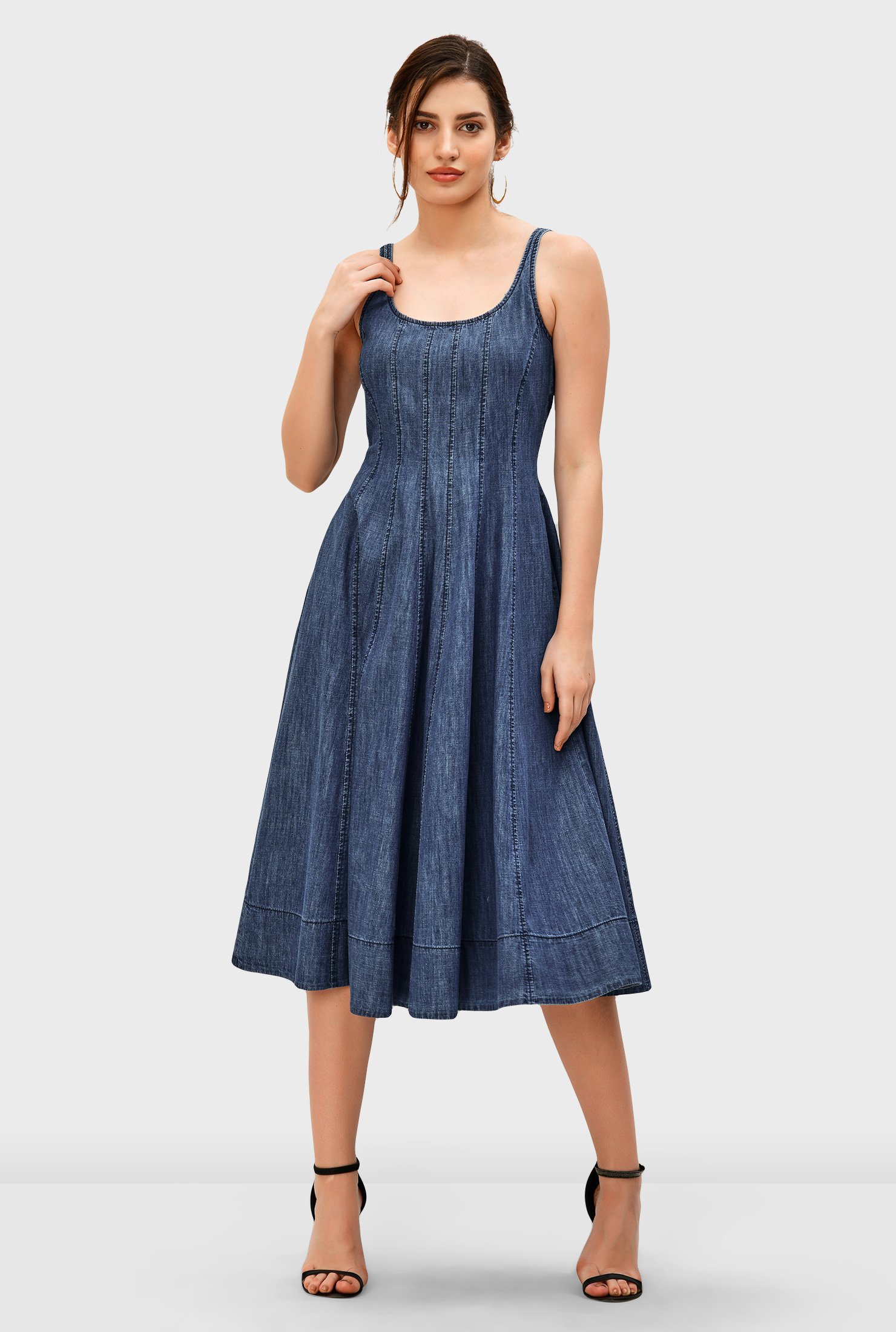 eshakti denim dress