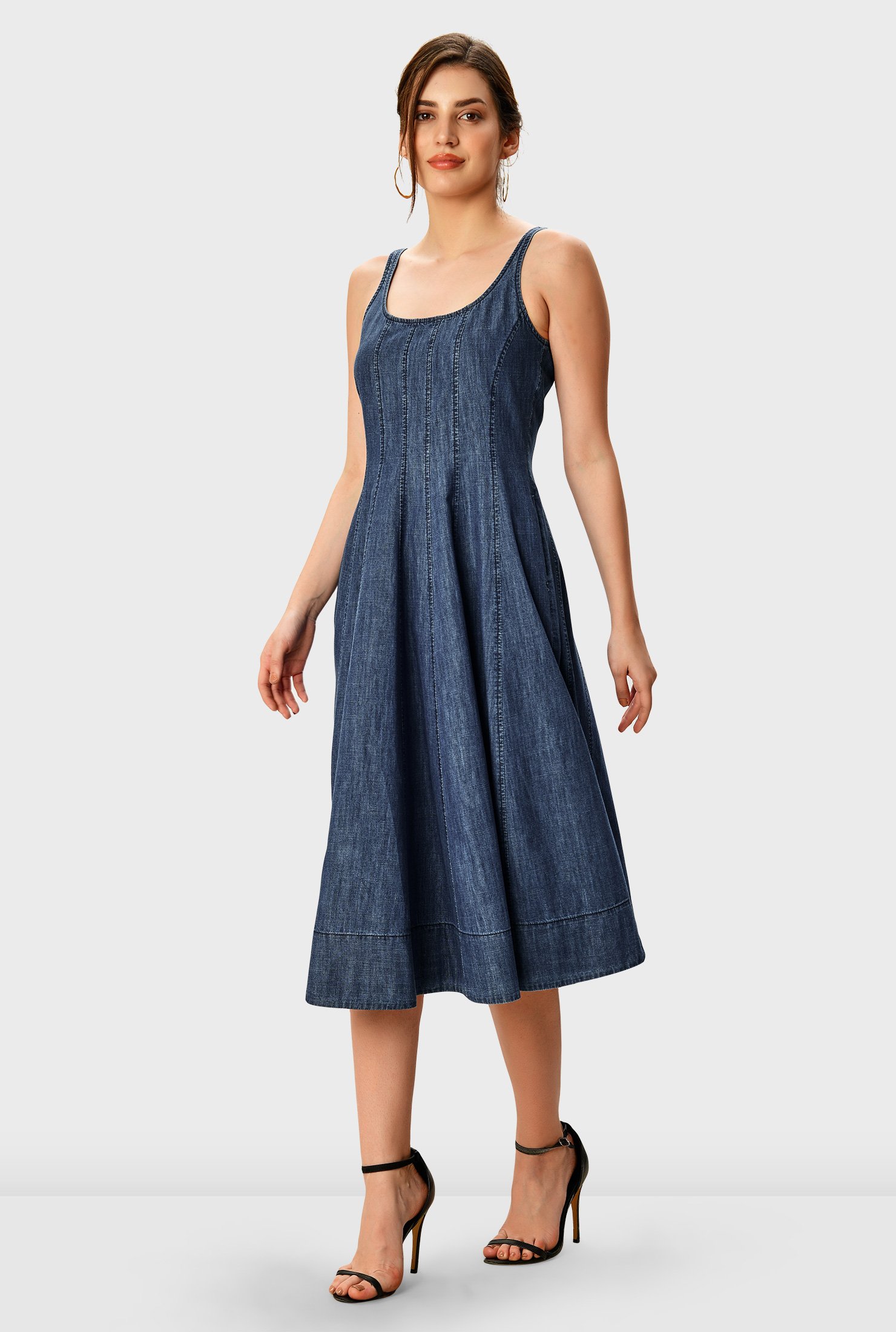 eshakti denim dress