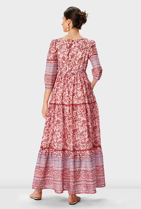 パーティードレス [The Row] Catia Dress in Cotton Catia Dress Brown in Cotton – The Row