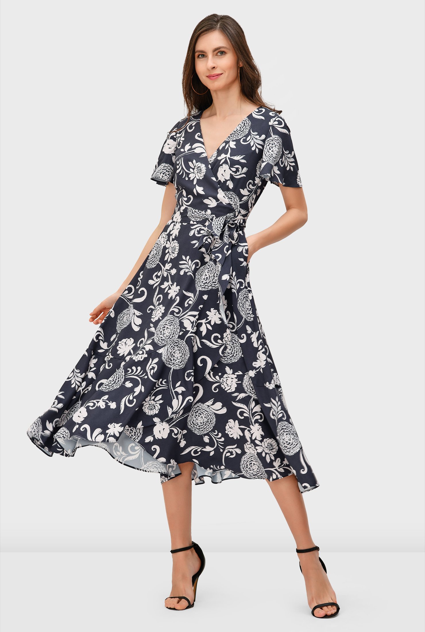 Colie ruffle outlet wrap dress