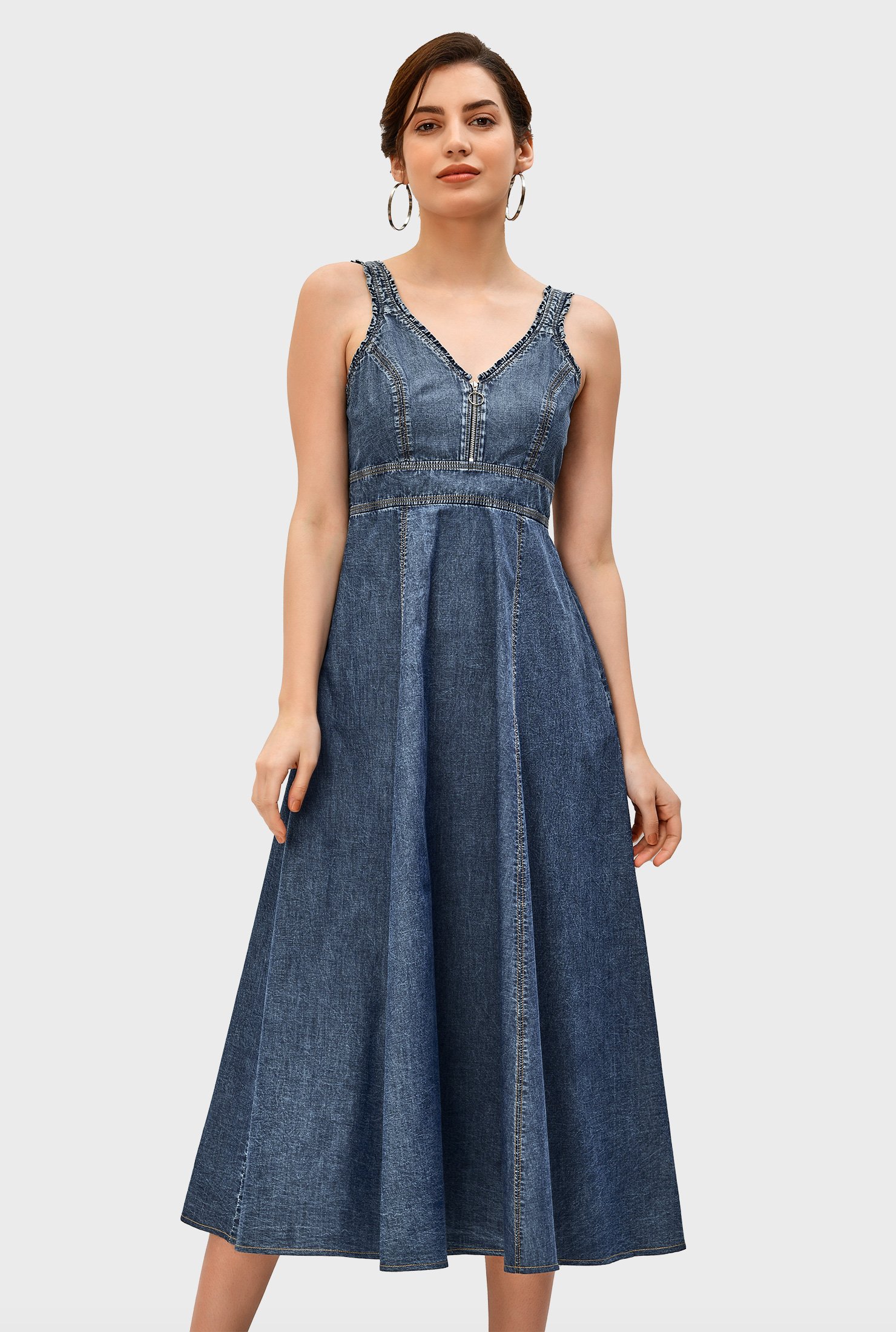 eshakti denim dress