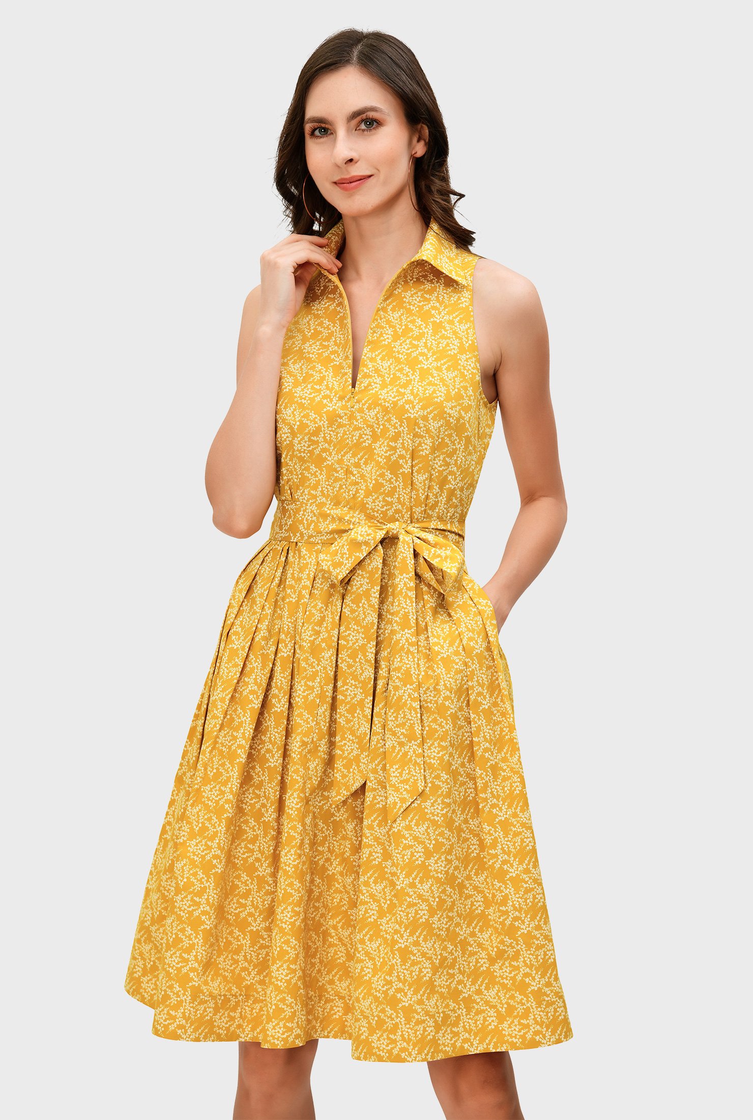 poplin beach dress