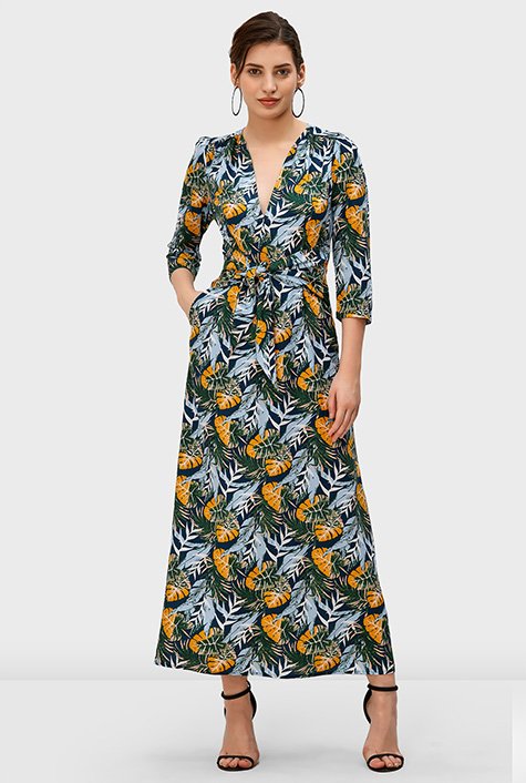 Jungle leaf hotsell print dress