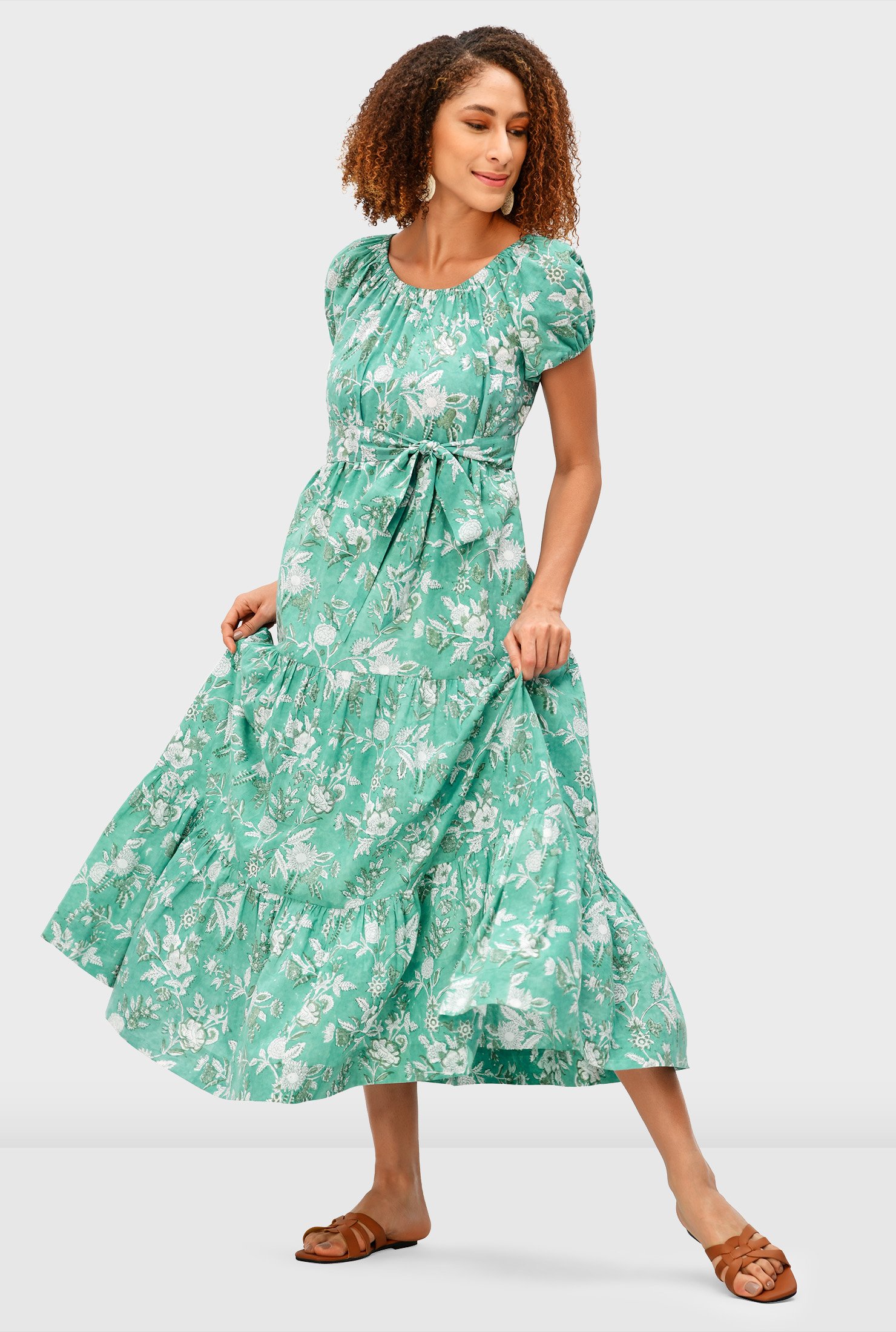 floral hand dress