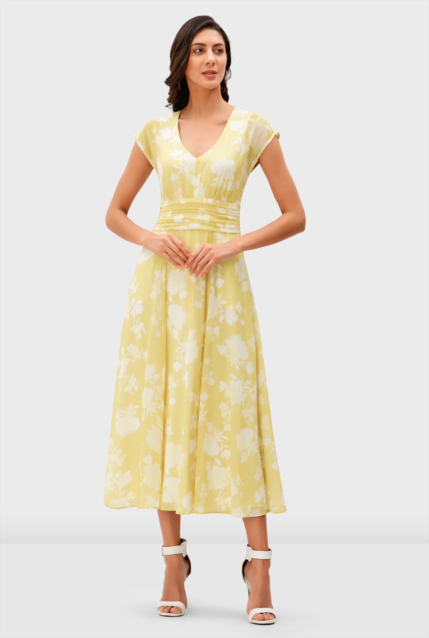 eshakti yellow dress