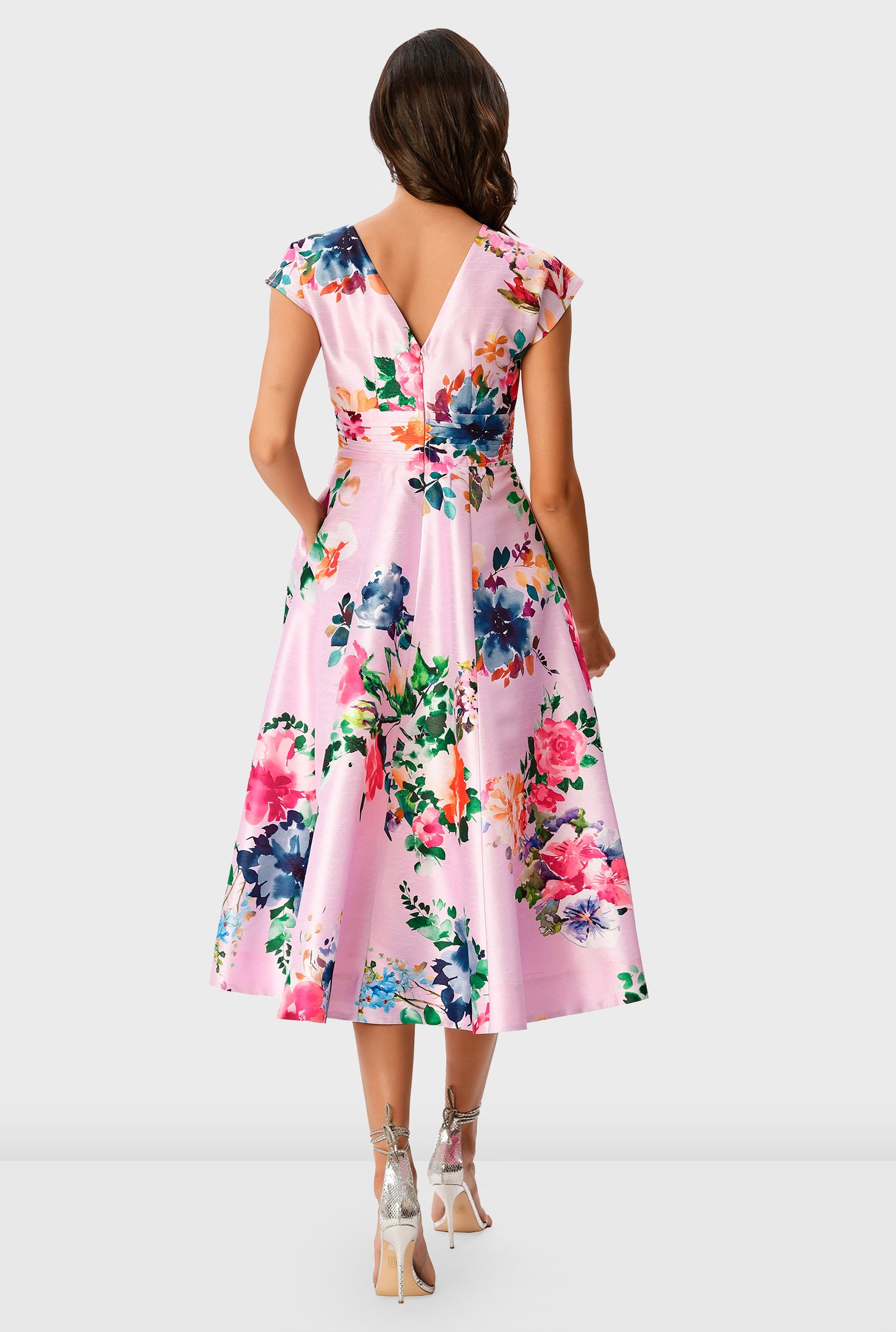 watercolor flower dress