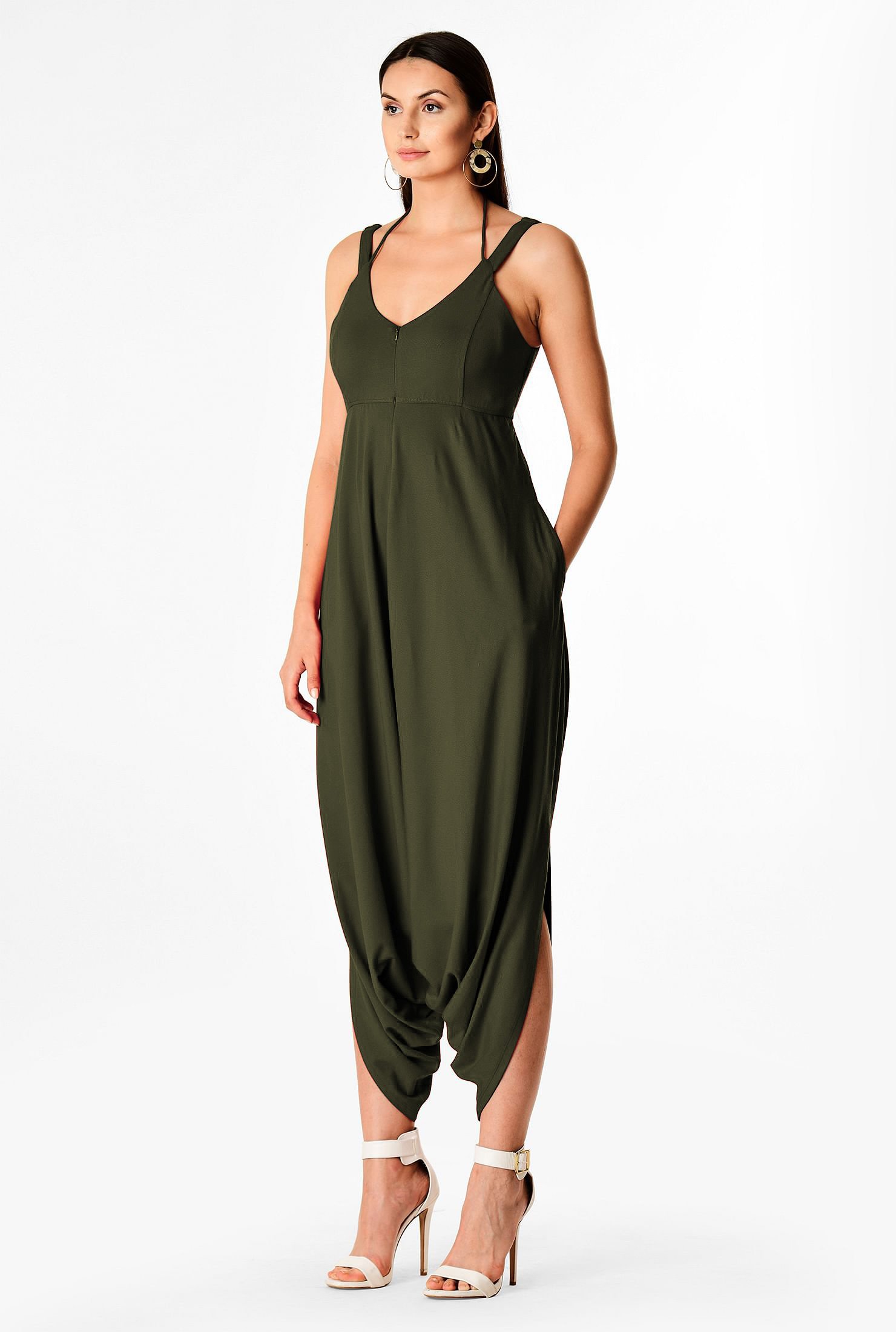 harem jersey jumpsuit