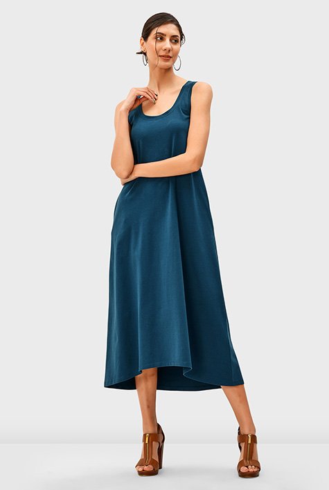 High low cheap jersey dress