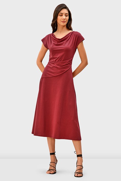 Cowl neck a hot sale line dress