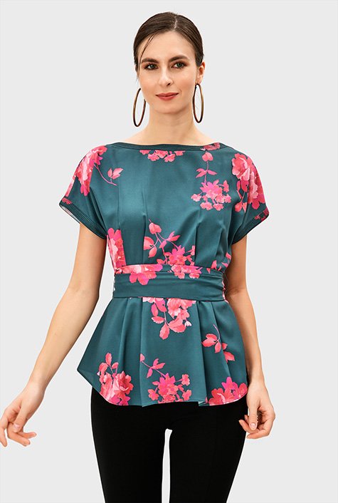 crepe tops Women's Fashion Clothing Sizes 0-36W Custom Dresses, Women's Tops & Skirts Shop eShakti