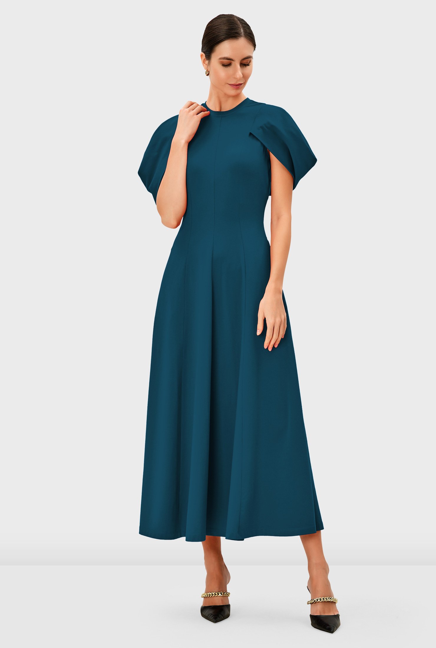Buy Delightful WS1056 Sashriti Cotton A Line Dress Online