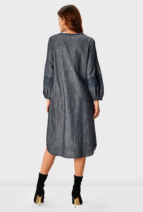 Eshakti 2025 chambray dress