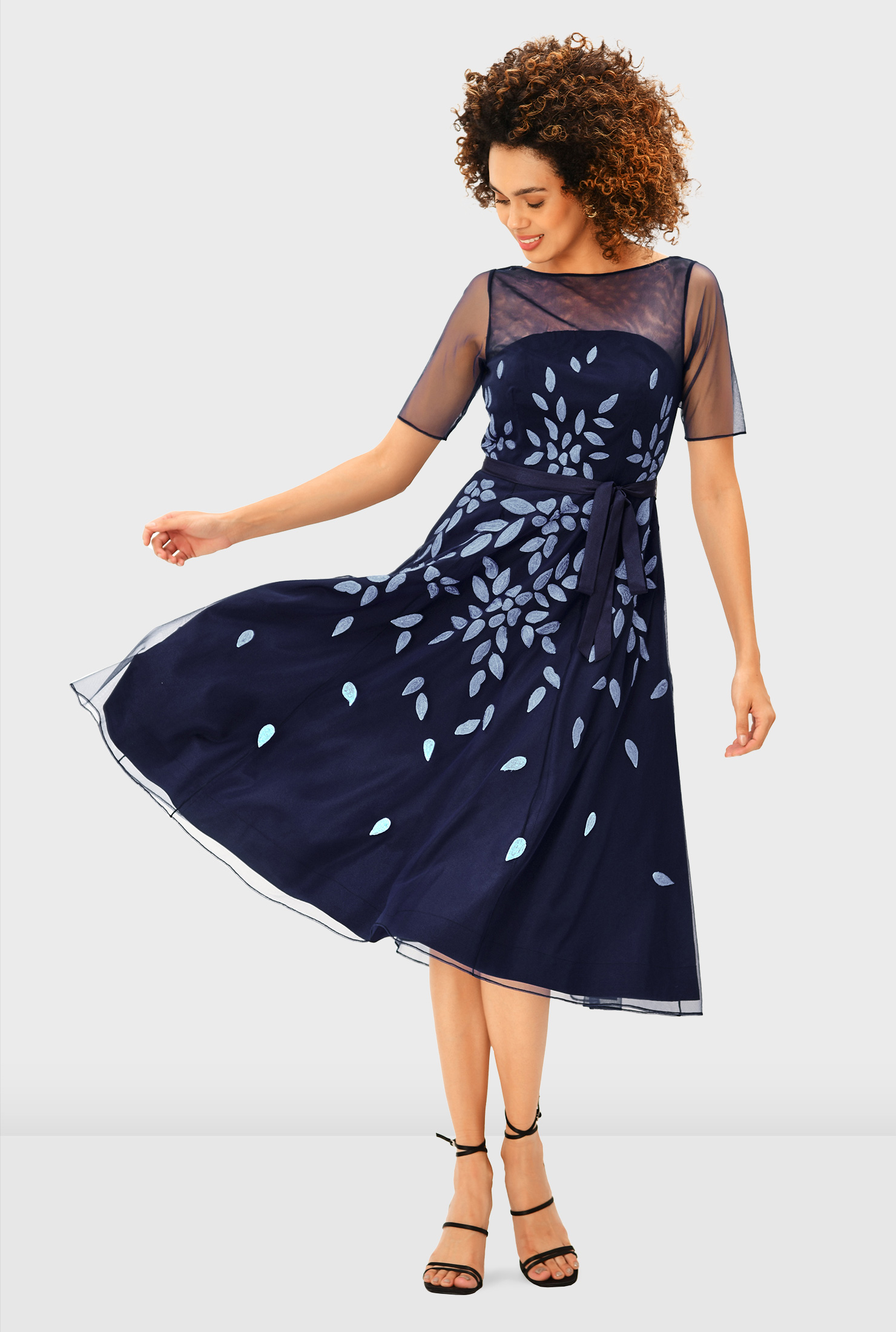 FLONAKED★Dark blue starry sky embroidered suspender dress Stary Sky Gradient Blue Women's Summer Suspender Dress