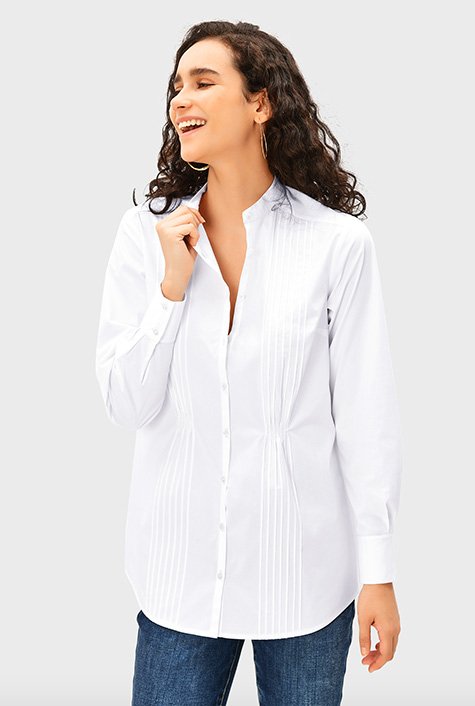 Cotton Poplin Self-Tie Shirt - Ready-to-Wear 1AAWI7