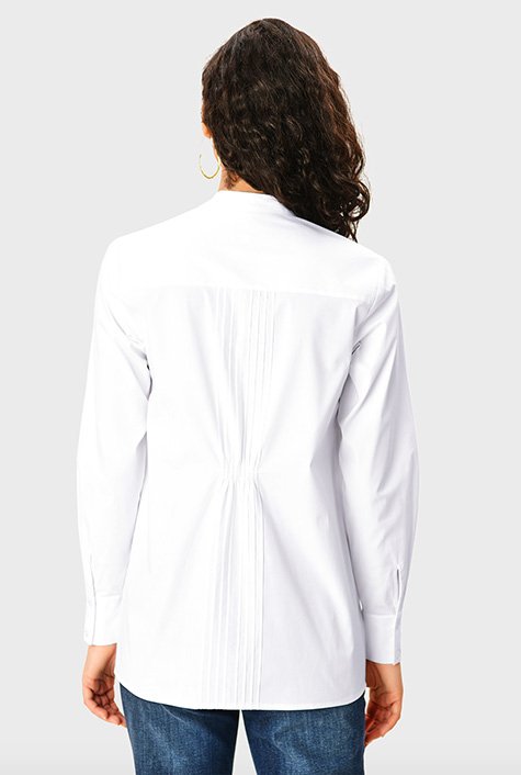 Cotton Poplin Self-Tie Shirt - Ready-to-Wear 1AAWI7
