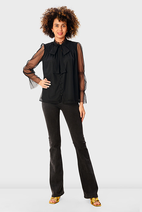 【INCHANT ME】Garden Frill See-through T-shirt 81vNyapwboL._AC_SY606_.jpg
