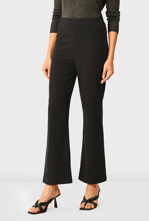 Pineapple Black Jersey Contrast Band Bootcut Trousers | New Look